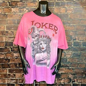 The Joker & His Queen Custom Dyed Tee Women's Size 2X Short Sleeve